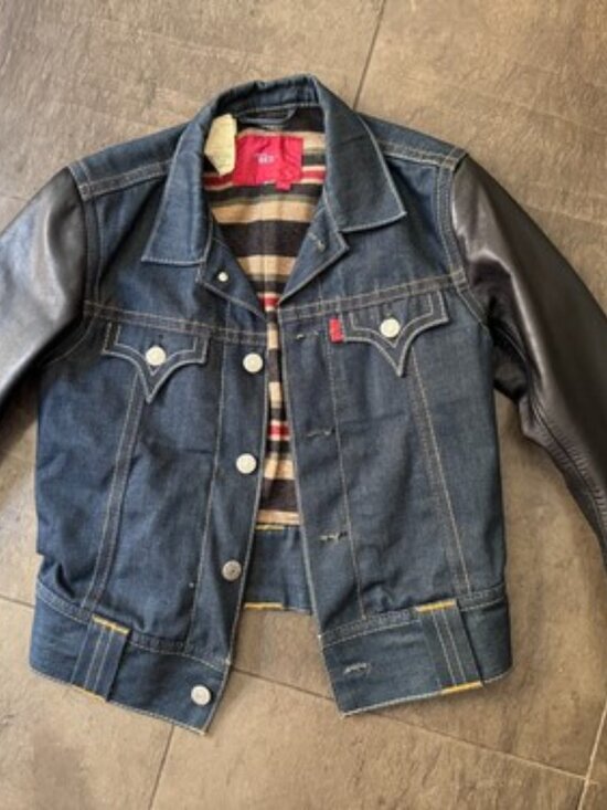 Levi's Other - Levi Red Collection Type 4 Denim Leather Wool Blanket Lined Jacket Men’s M